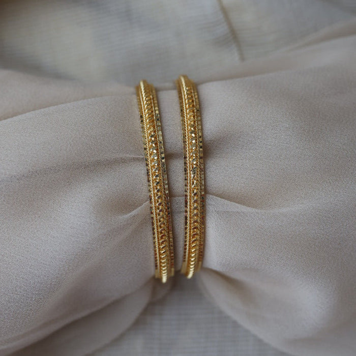 Heritage gold plated gold bangle (1 set  of 2 bangles) HB5788
