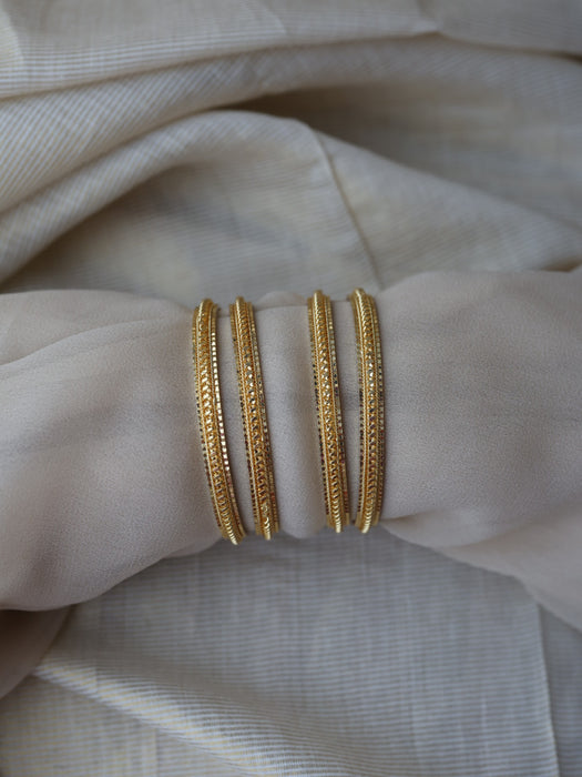 Heritage gold plated gold bangle (1 set  of 2 bangles) HB5788