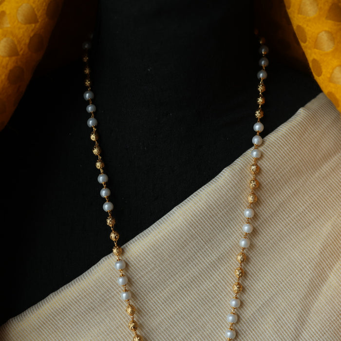 Heritage gold plated padakam long necklace HP1267