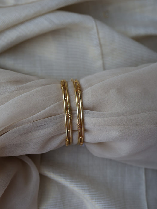 Heritage gold plated gold bangle (1 set  of 2 bangles) HB1822
