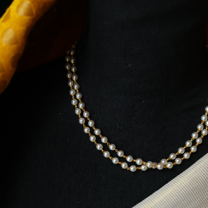 Heritage gold plated pearl layer chain HC8722