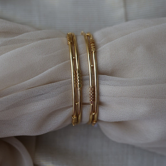 Heritage gold plated gold bangle (1 set  of 2 bangles) HB1822