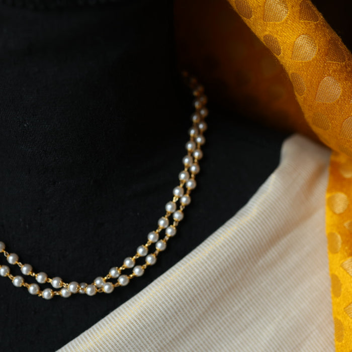 Heritage gold plated pearl layer chain HC8722