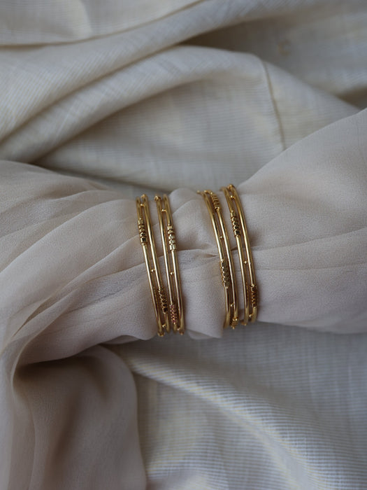 Heritage gold plated gold bangle (1 set  of 2 bangles) HB1822