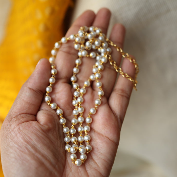 Heritage gold plated pearl layer chain HC8722