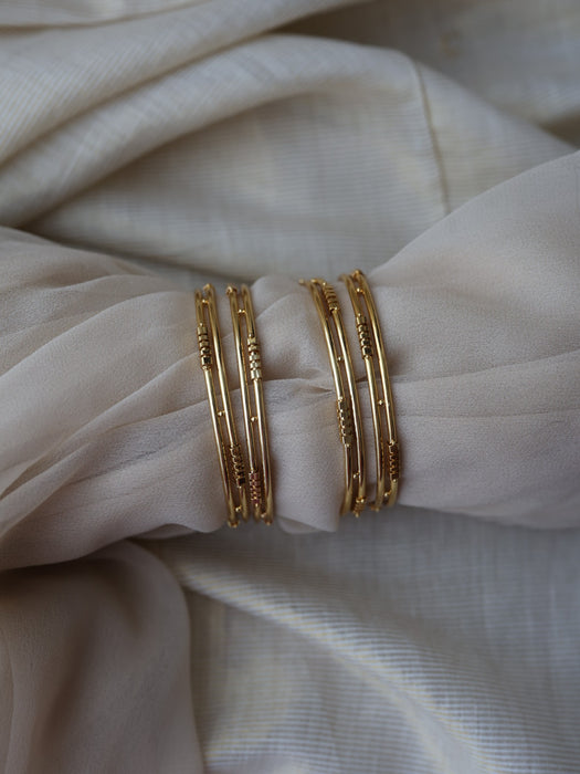 Heritage gold plated gold bangle (1 set  of 2 bangles) HB1822