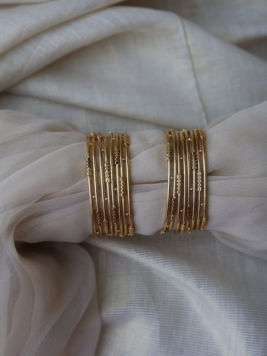 Heritage gold plated gold bangle (1 set  of 2 bangles) HB1822