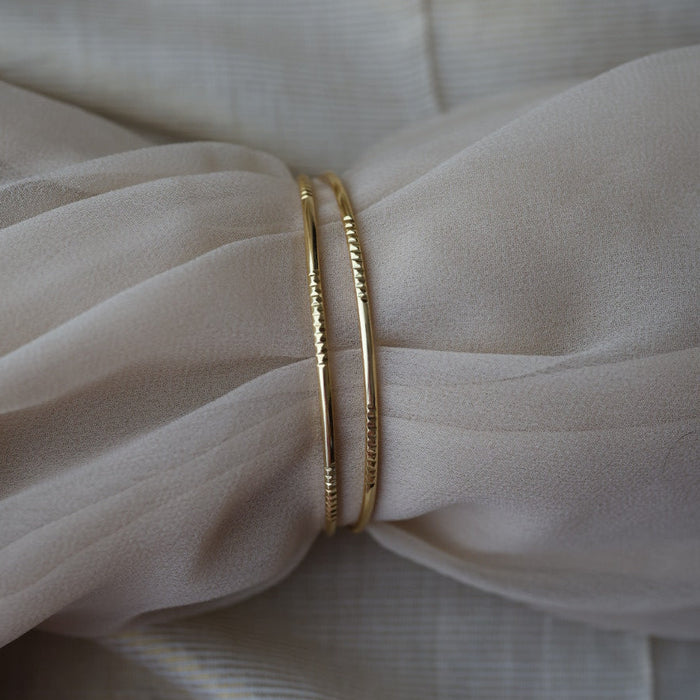Heritage gold plated gold bangle (1 set  of 2 bangles) HB231