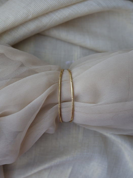 Heritage gold plated gold bangle (1 set  of 2 bangles) HB231