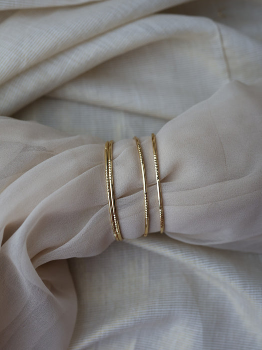 Heritage gold plated gold bangle (1 set  of 2 bangles) HB231
