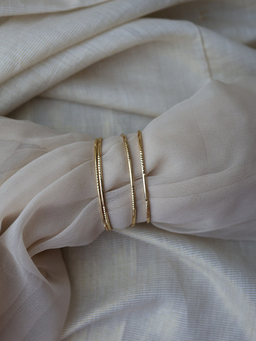 Heritage gold plated gold bangle (1 set  of 2 bangles) HB231