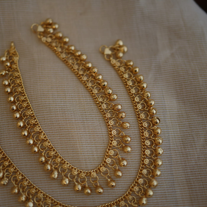 Heritage gold traditional anklet HAN316