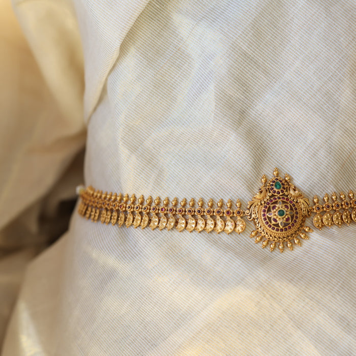 Antique temple design waistchain AW34511