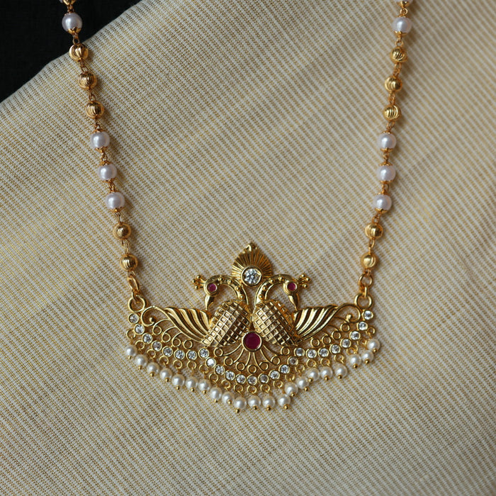 Heritage gold plated padakam necklace HP7022