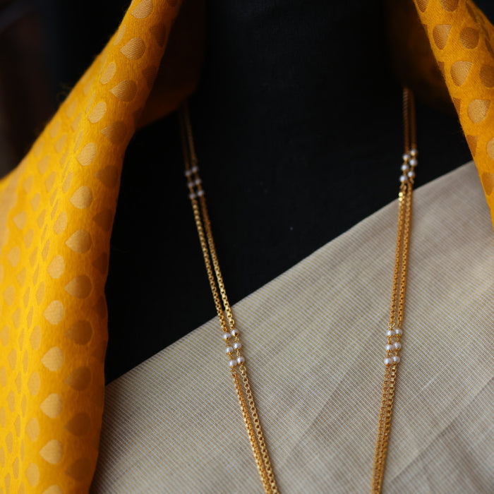 Heritage gold plated padakam necklace HP69231