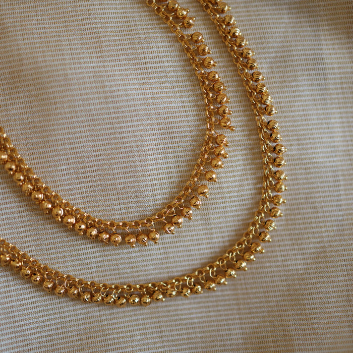 Heritage gold traditional anklet HAN313