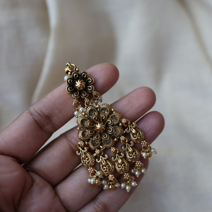 Antique temple design maang tikka TA212