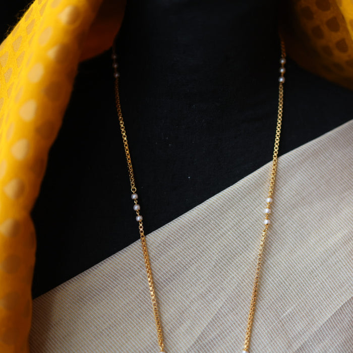 Heritage gold plated padakam necklace HP69266