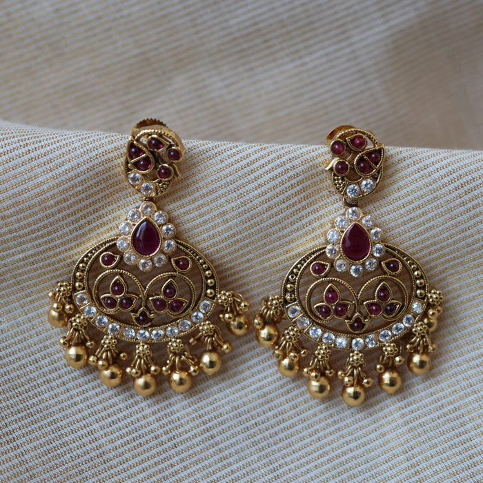 Antique flat earrings  AD45