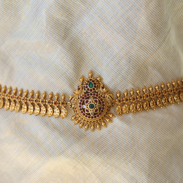 Antique temple design waistchain AW34511