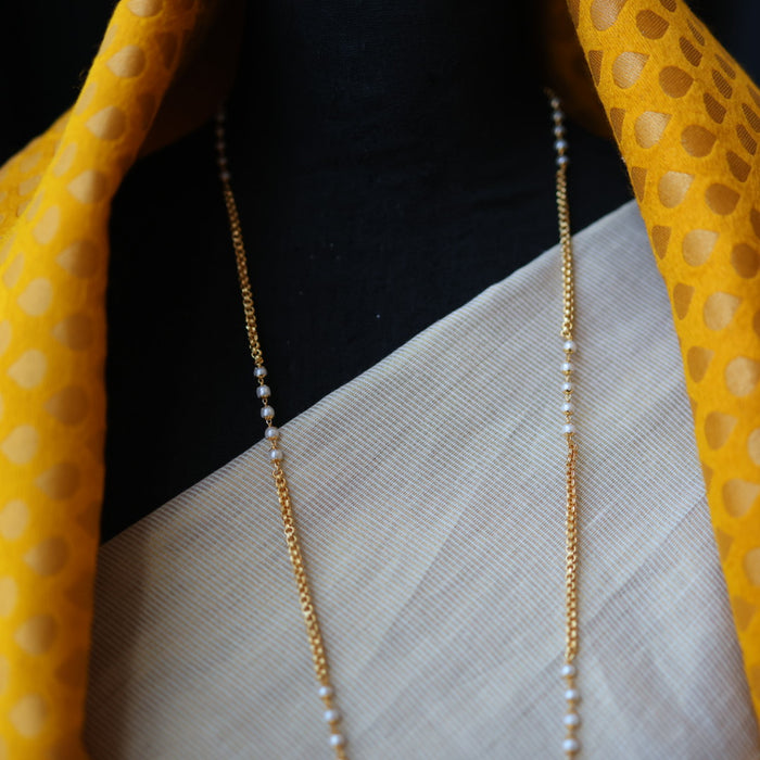 Heritage gold plated padakam long chain HP7624