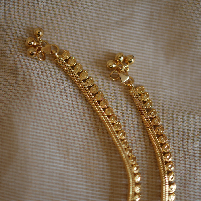 Heritage gold traditional anklet HAN317
