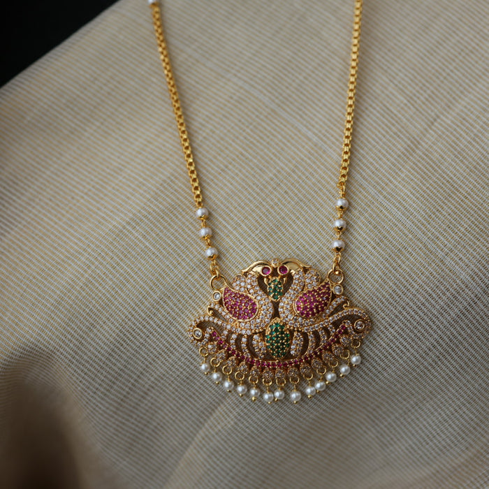 Heritage gold plated padakam necklace HP2564