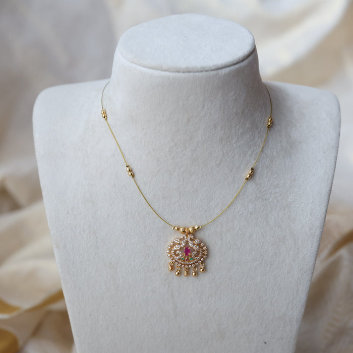 Heritage gold plated invisible short necklace IN902 (Copy)