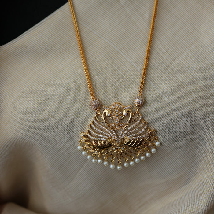 Heritage gold plated padakam necklace HP352