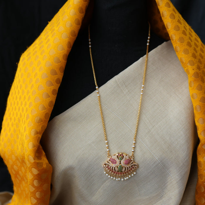 Heritage gold plated padakam necklace HP2564