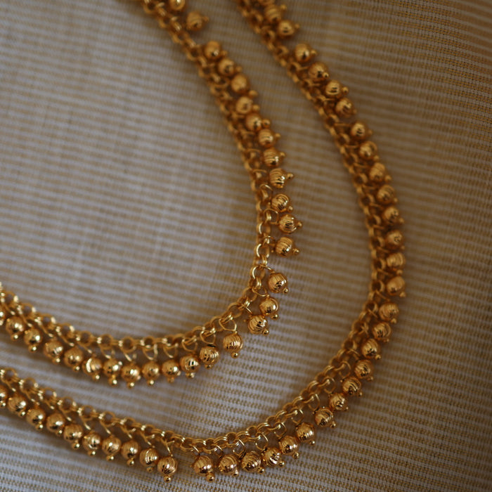 Heritage gold traditional anklet HAN313