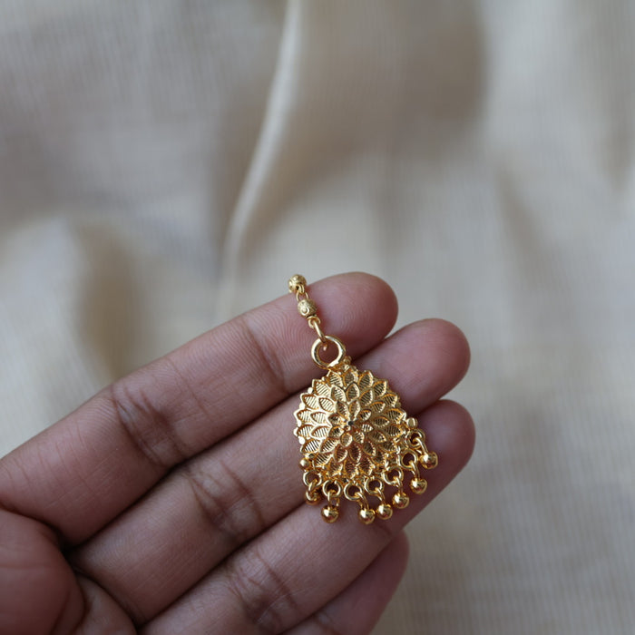 Heritage gold plated maang TH673