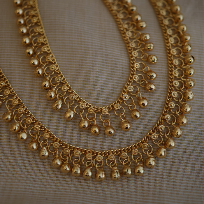 Heritage gold traditional anklet HAN316