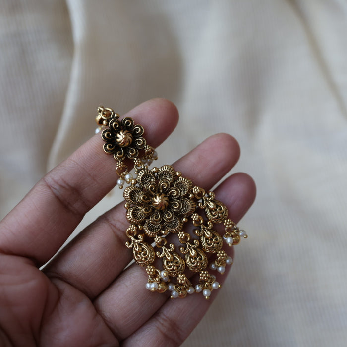 Antique temple design maang tikka TA212