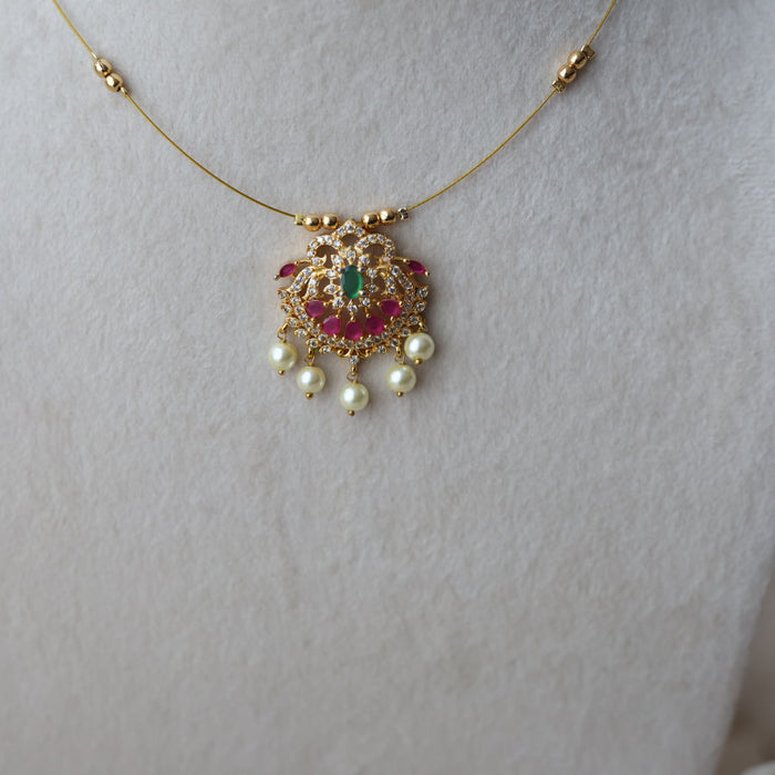 Heritage gold plated invisible short necklace IN902 (Copy)