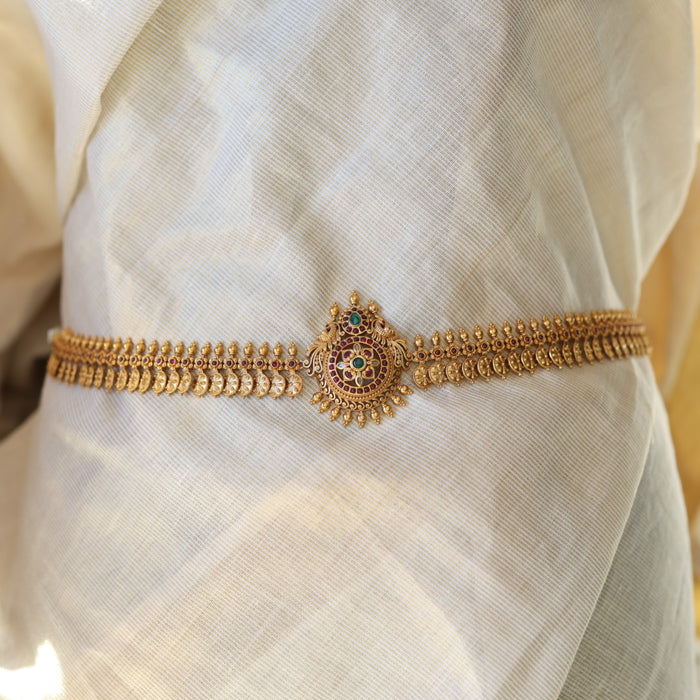 Antique temple design waistchain AW34511