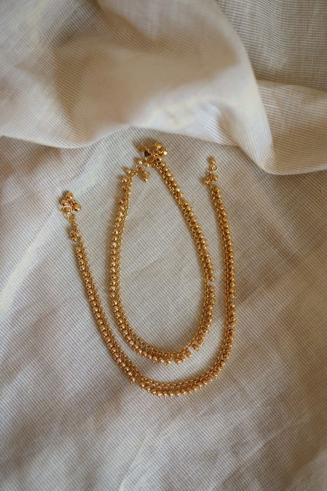 Heritage gold traditional anklet HAN313