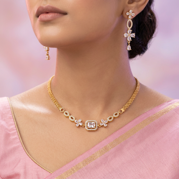 Heritage gold plated choker necklace CCB1234