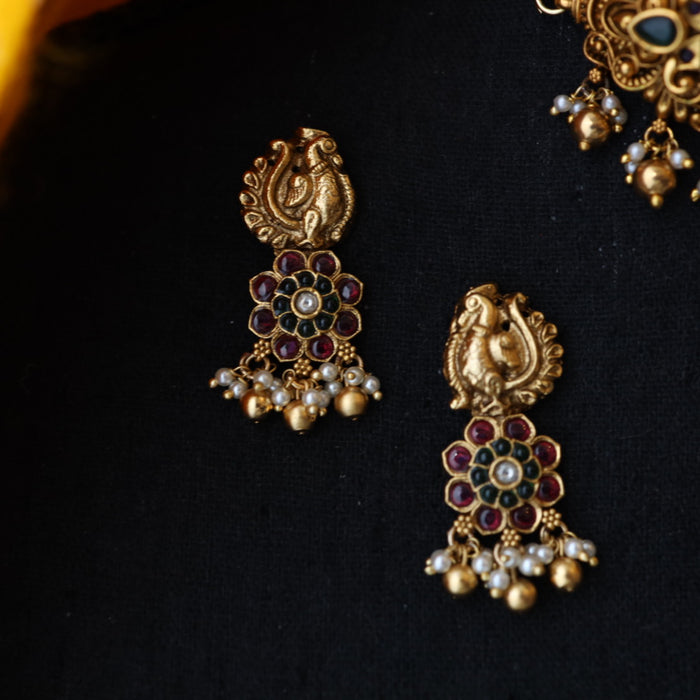 Antique choker necklace with earrings and tikka CCB1234
