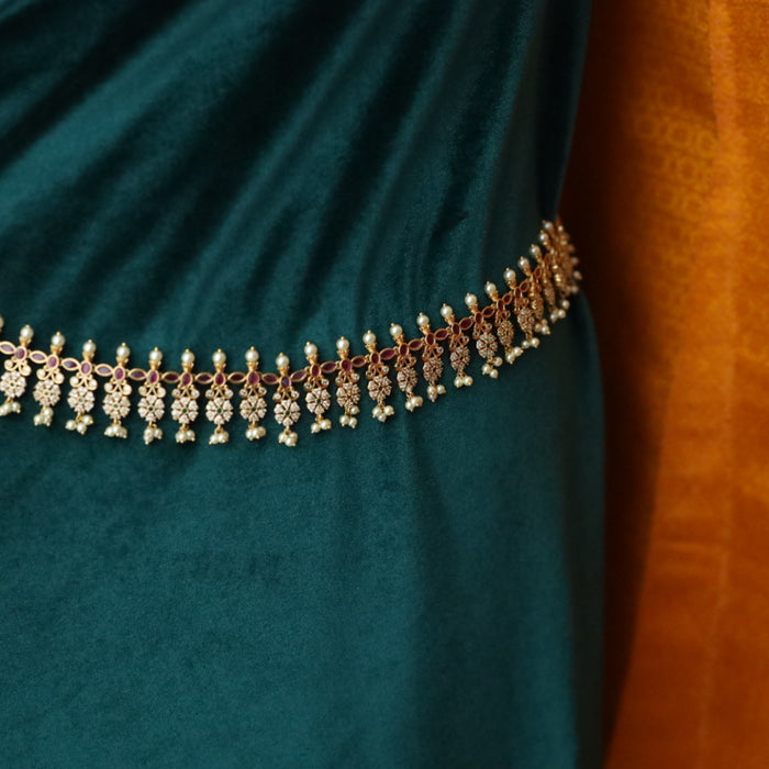 Antique gold and pearl  traditional waistchain 1443481