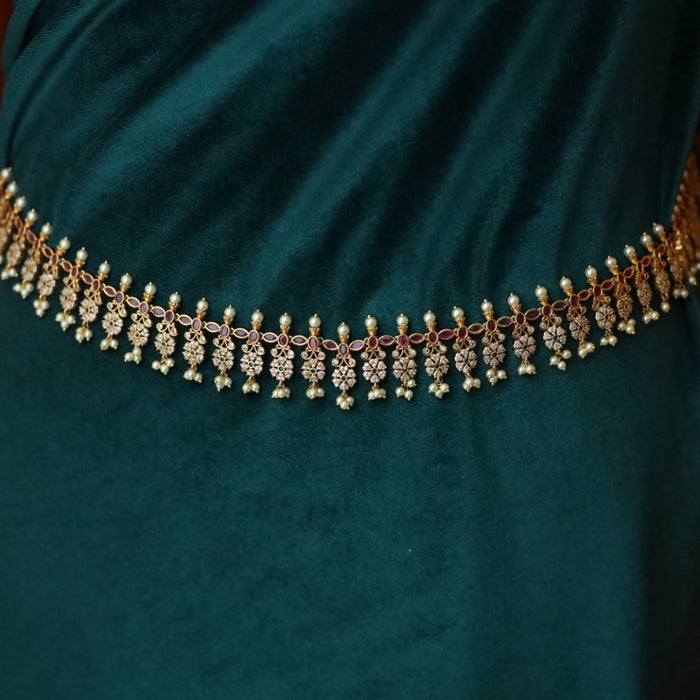 Antique gold and pearl  traditional waistchain 1443481