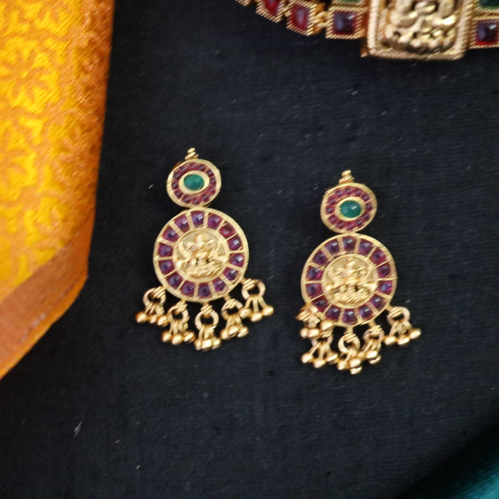 Antique choker necklace and earring 14480