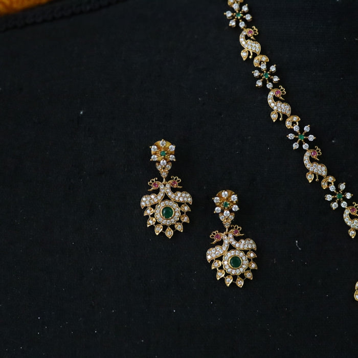 Antique  short necklace with earrings 14854976