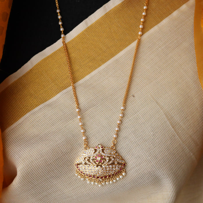 Heritage gold plated necklace with earrings HP019