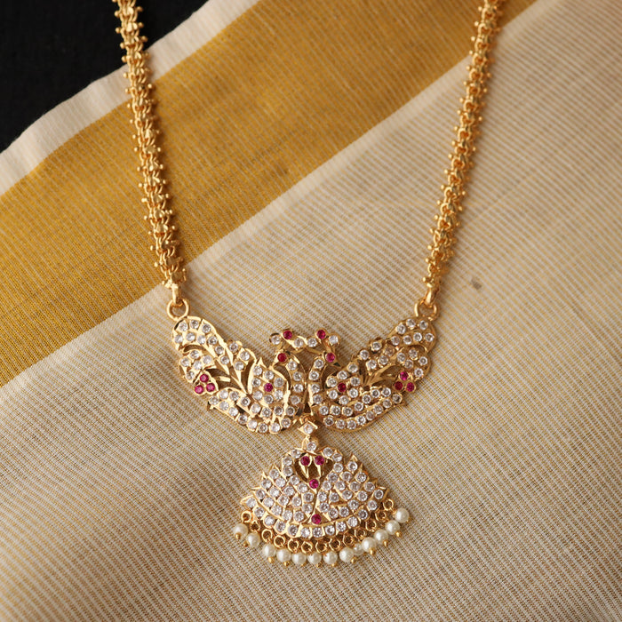 Heritage gold plated short padakam necklace HP020