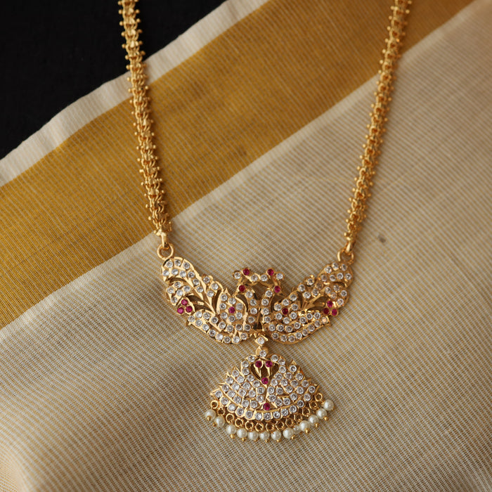 Heritage gold plated short padakam necklace HP020