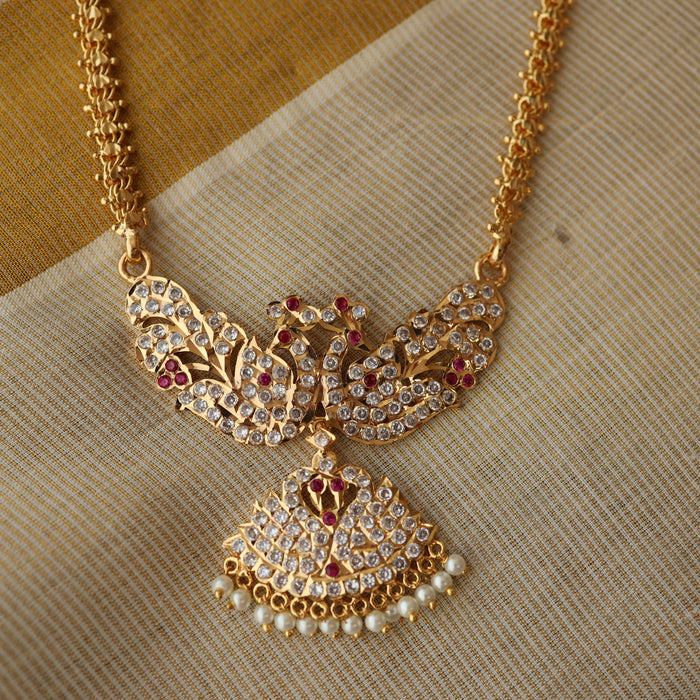 Heritage gold plated short padakam necklace HP020