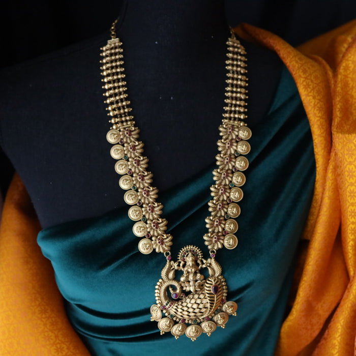 Antique gold long necklace with earrings 1445578