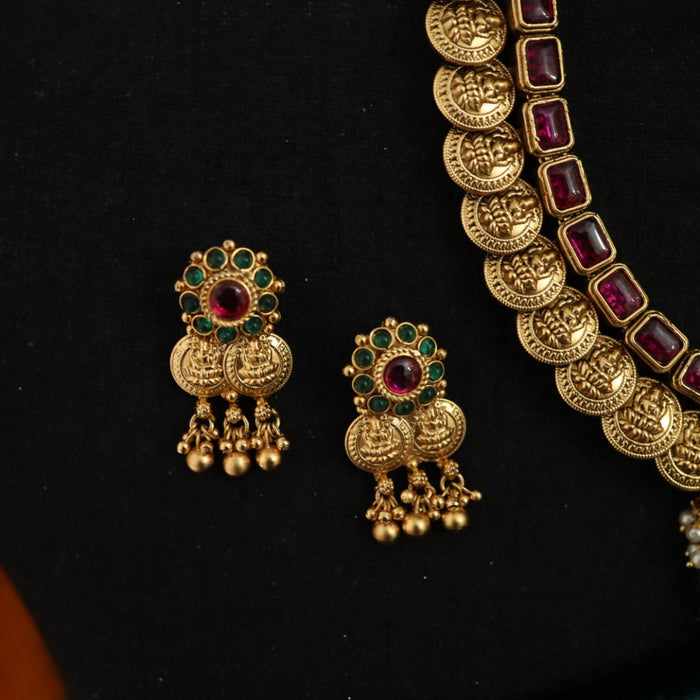 Clearance Antique short necklace with earrings 165486