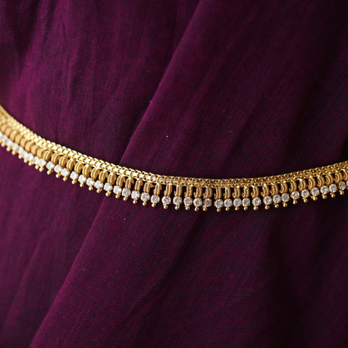 Heritage gold and plated white stone waistchain  23488922